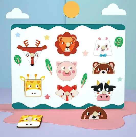 Montessori 3D Animal Puzzle Educational Toy