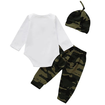 Cute 3PCS Set Newborn Baby Boy Clothes